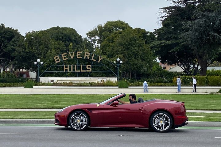 Private Ferrari California T Drive from Hollywood to Sunset Plaza image