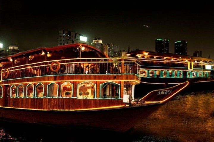 Dubai 2 hours Dhow Cruise Creek with Dinner and Entertainment image