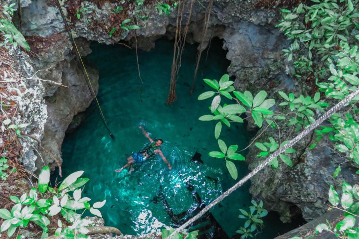 Small-Group 3 Cenotes Adventure Tour image