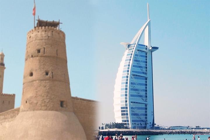 Dubai : Old and Modern Dubai city tour with Blue Mosque visit, Museum, Boat ride image