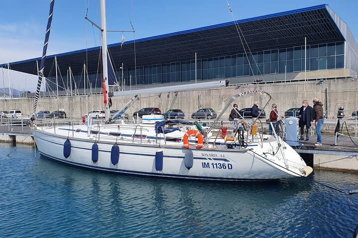 Dinner on board on a sailing boat at La Maddalena image