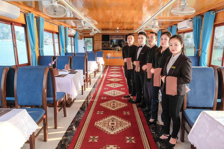 Luxury Halong Bay Day trip with 6 hours cruise by Limousine bus ,New Highway ! image