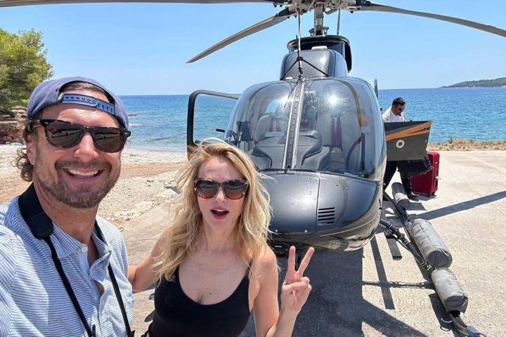 Athens to Amanzoe Private Helicopter Transfer image