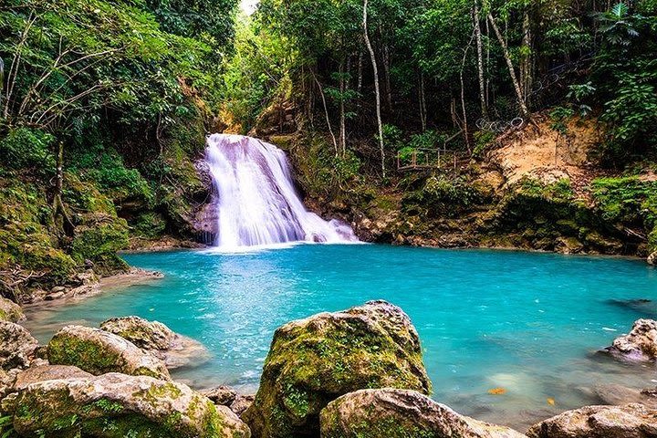 Blue Hole Secret Falls and River Tubing Tour image