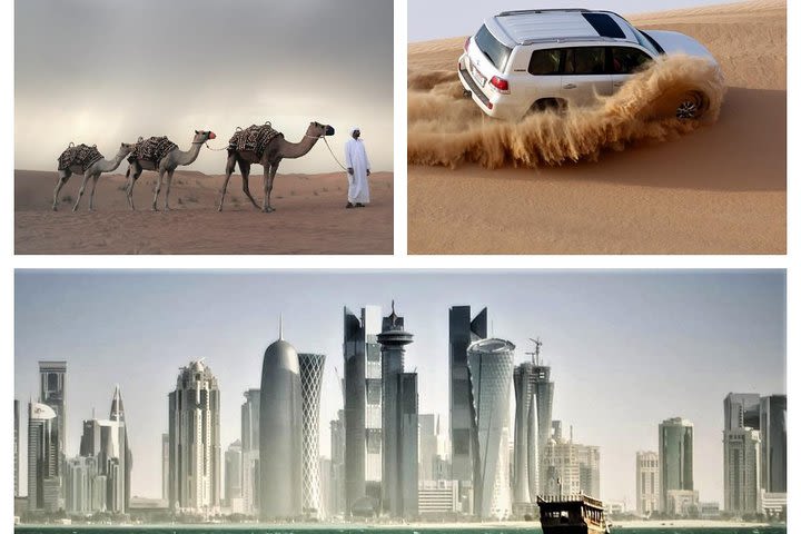 (Private) Combo Doha City And Half Day Desert Safari Tour (No Hidden cost) image