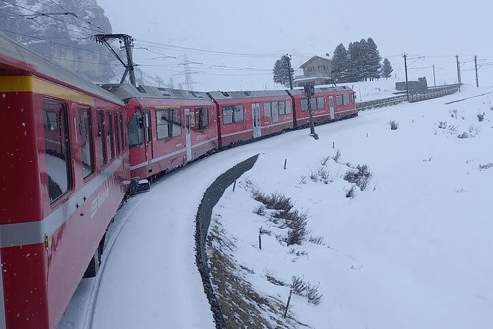 Bernina express and St. Moritz. Tour from Milan with pick up image