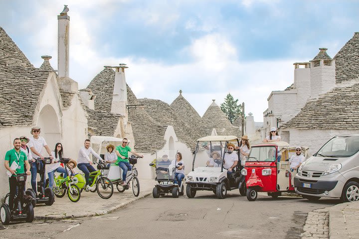 Alberobello Tour in Sewgay, Risció, E-bike or Mini Golf Cart image