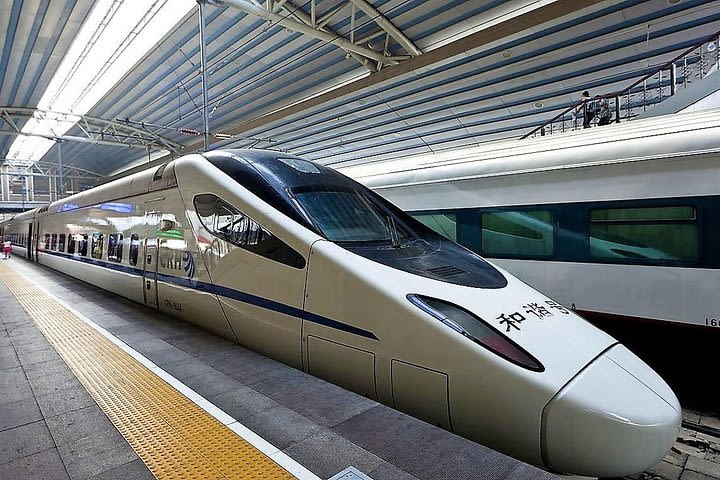 Private Xi'an Bullet Train Station Arrival Transfer to Xi'an City Hotel image