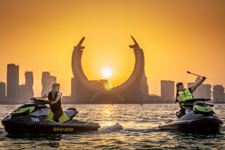 Doha Jet Ski Adventure: Speed, Splash, and Skyline Views image