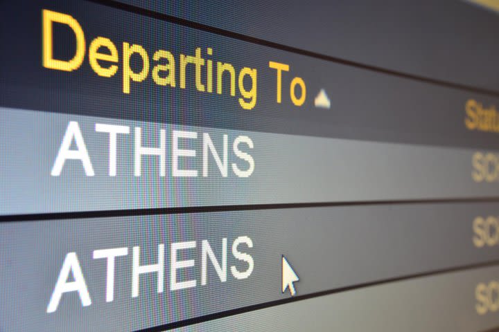 Athens City Center to airport departure transfer image
