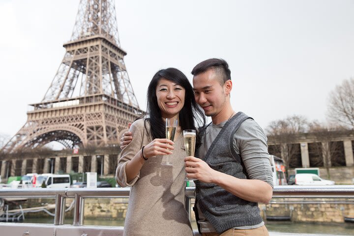 Eiffel Tower with Reserved Entrance & Seine Champagne Cruise image