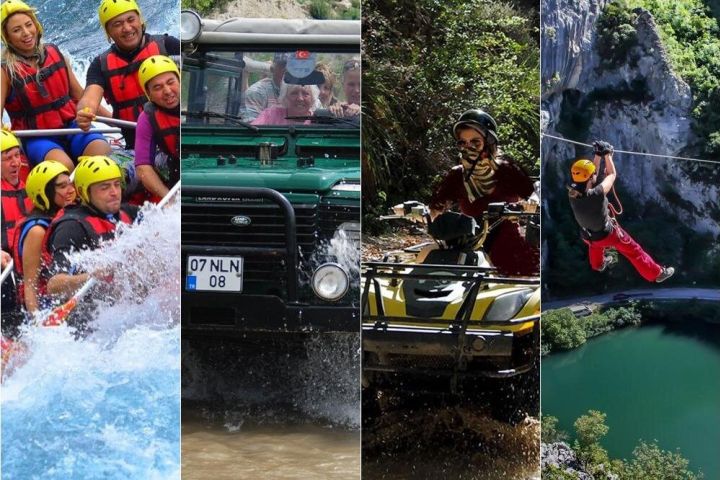 Antalya Adventure Combo: Rafting, Jeep, ATV, Zipline image