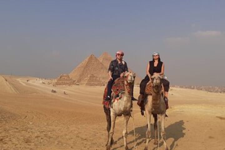 Private Day Tour to Giza Pyramids and Egyptian Felucca and Coptic Cairo image