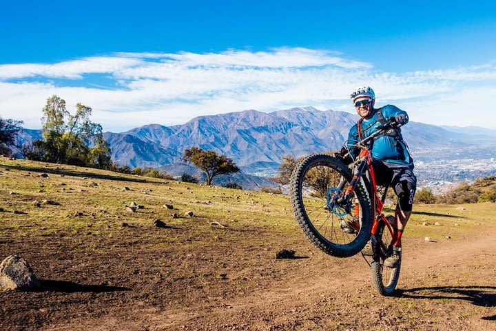 Private Guided Mountain Bike tour in E-Bike from Santiago in the Andes image