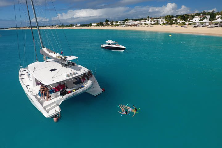  St Maarten Nude Naturist Catamaran Boat Luxury Charter SXM Tour image