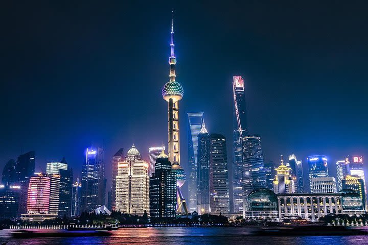 Shanghai Authentic Dinner and Night River Cruise with Rooftop Bar Hopping Option image