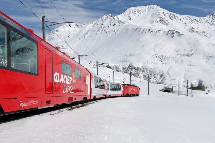 Glacier Express Panoramic Train Round Trip in one Day Private Tour from Bern image