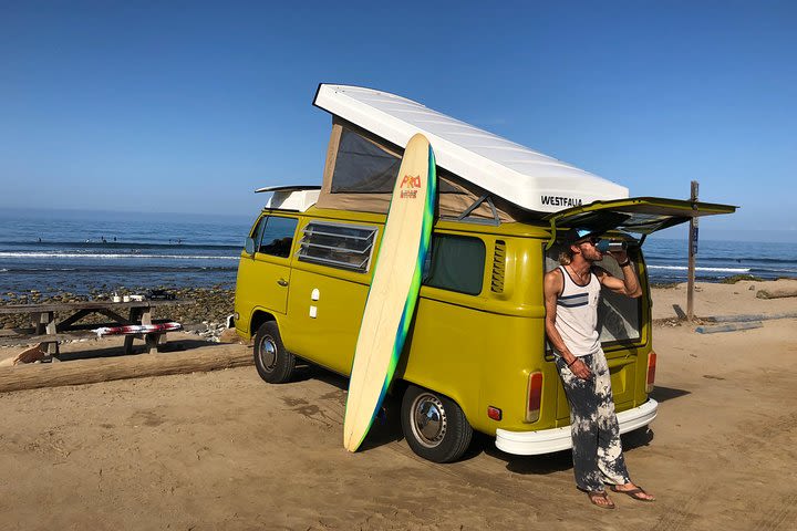 Malibu Beach Surf Tour in a Vintage VW Van image