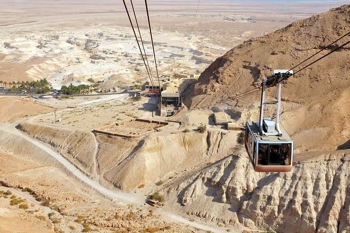 Cable car in the Desert. Enjoy floating on the lowest point on Earth image