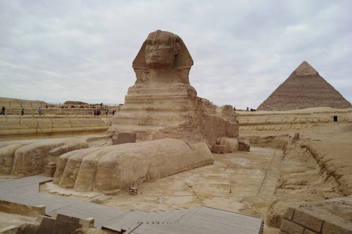 Private Full Day Tour Giza Pyramids Sphinx Saqqara and Memphis including Lunch image