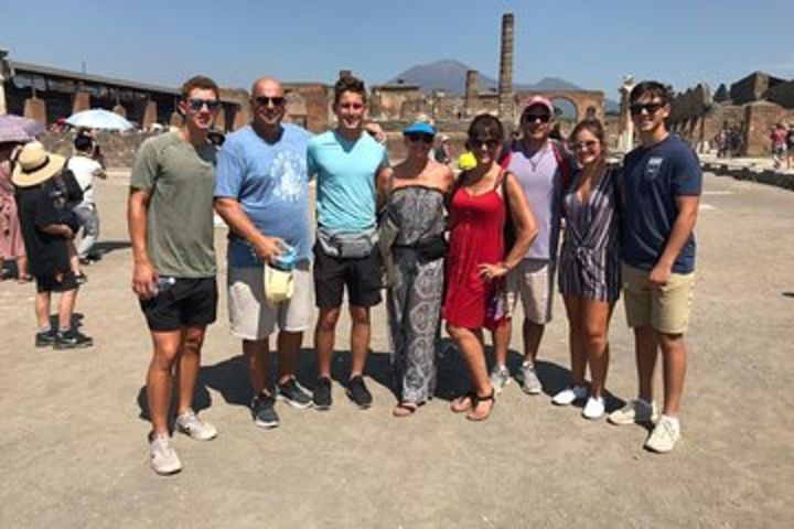 Skip the Line Rome to Pompeii Private Day Trip Hotel Pickup & Lunch at Winefarm image