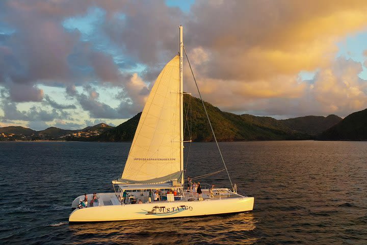 Private Catamaran Sunset Cruise from St Lucia for Up to 8 Guests image