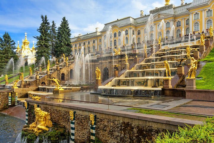 1-Day Tour of Church on the Spilled Blood, St Isaac Cathedral and Peterhof Parks image