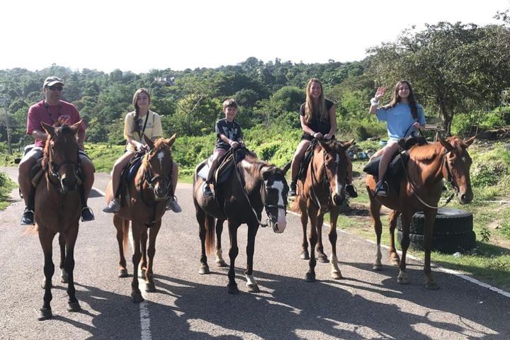 Blue hole waterfalls + horseback riding combo tour from Ocho Rios  image