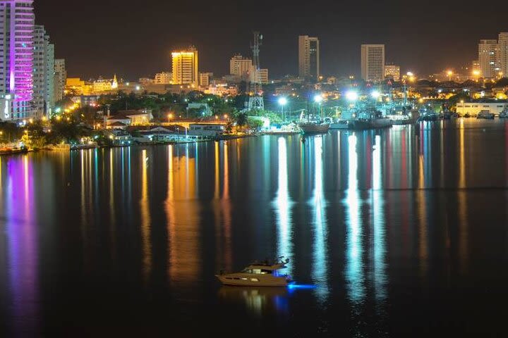 Night Boat Rental in Cartagena Bay image