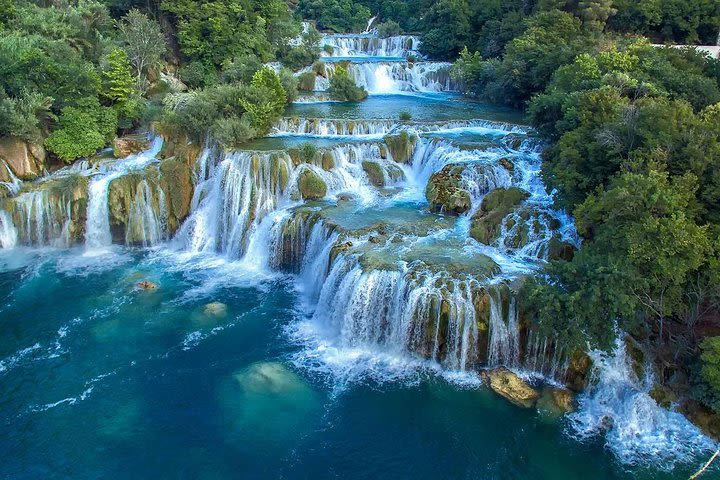 Krka Waterfalls & Klis fortress guided private tour with free wine tasting image