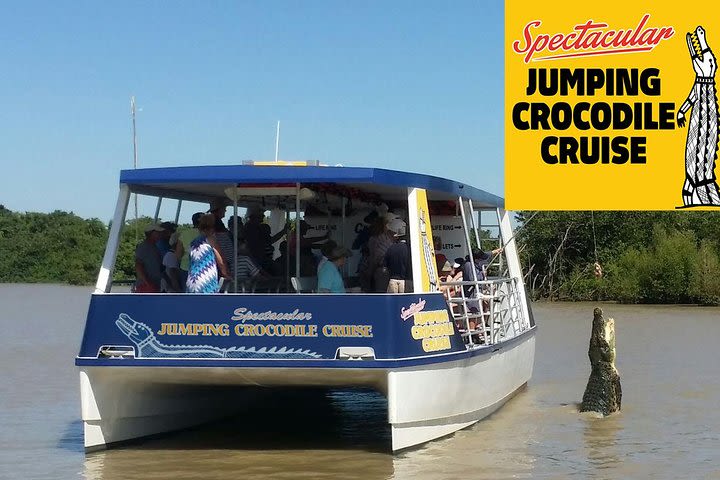 Adelaide River Jumping Crocodile Cruise with Roundtrip Helicopter from Darwin image