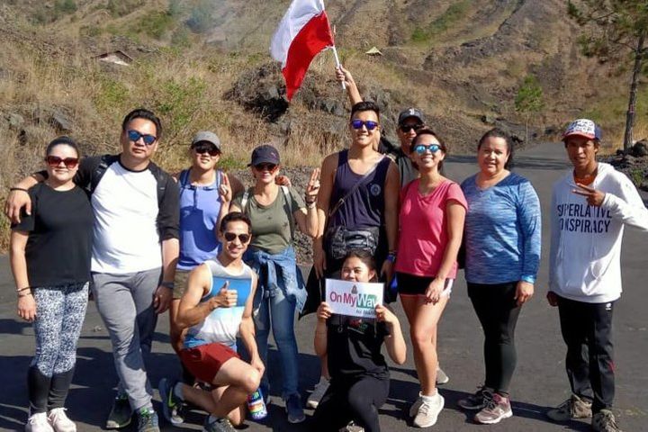 Watch the sunrise from the top of Mount Batur volcano image