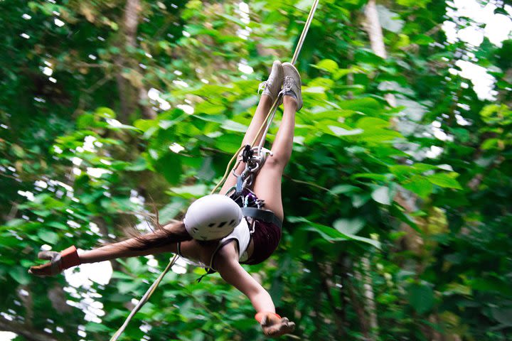 Zip lining, rappel and a Tarzan Swing image