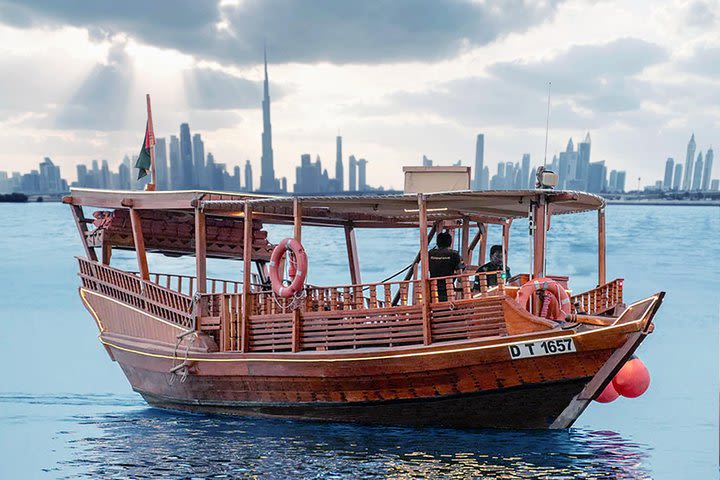 Sunset of Burj Khalifa - 60 Mins Abra (traditional wooden boat) Tour -  image