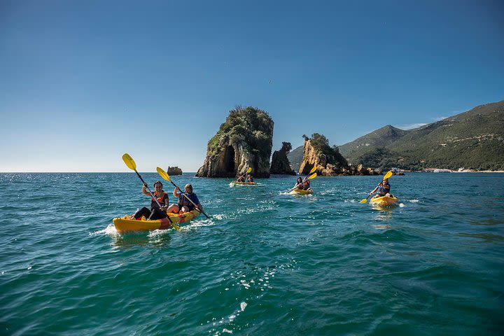 Canoeing in marine reserve near Lisbon image