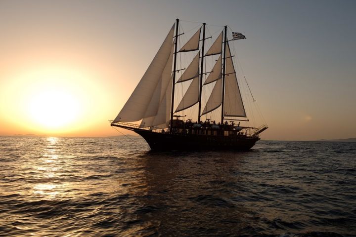 Sunset Sailing Tour to Volcano and Hot Springs with Dinner on board image