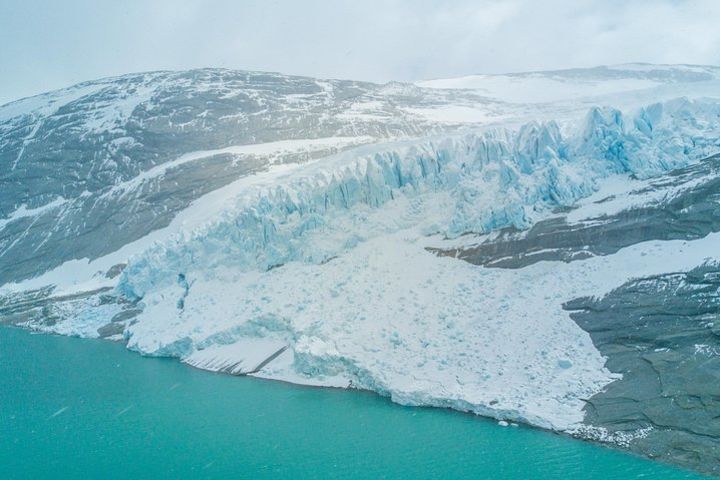 Flight to the Svartisen glacier image