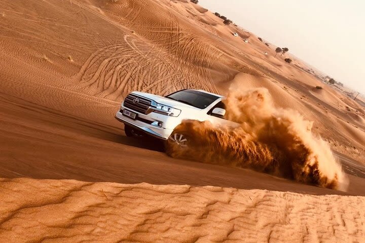 Desert Safari with BBQ Dinner and Camel Ride in Dubai image