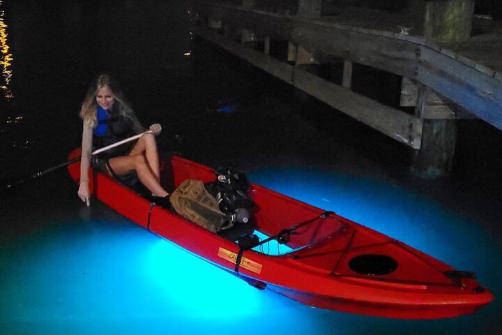 LED Night Light Clear Bottom Kayak or Paddleboarding Tour image