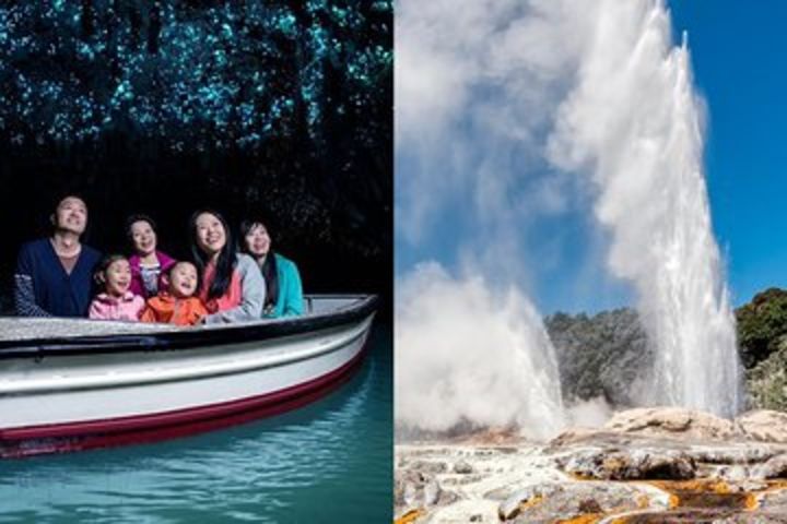 Waitomo Caves & Rotorua Small Group Tour including Te Puia from Auckland  image