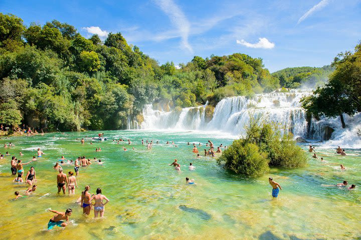 Krka waterfalls from Nin and Vir image