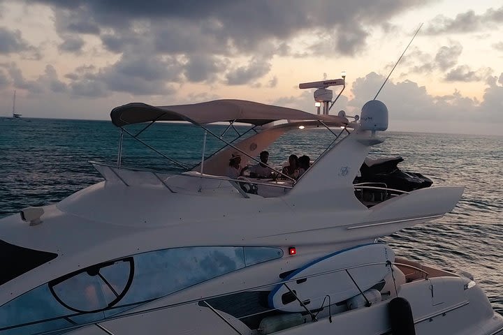 2-Hour. Private 58" Azimut Yacht. Up to 12 people. Sunset Dinner Experience.  image