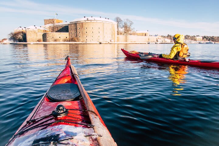 Winter kayaking & fika tour among islands of Stockolm Archipelago image