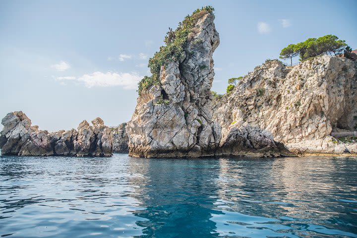 Full Day Boat Tour Taormina Coastline Including Lunch at Isola Bella image