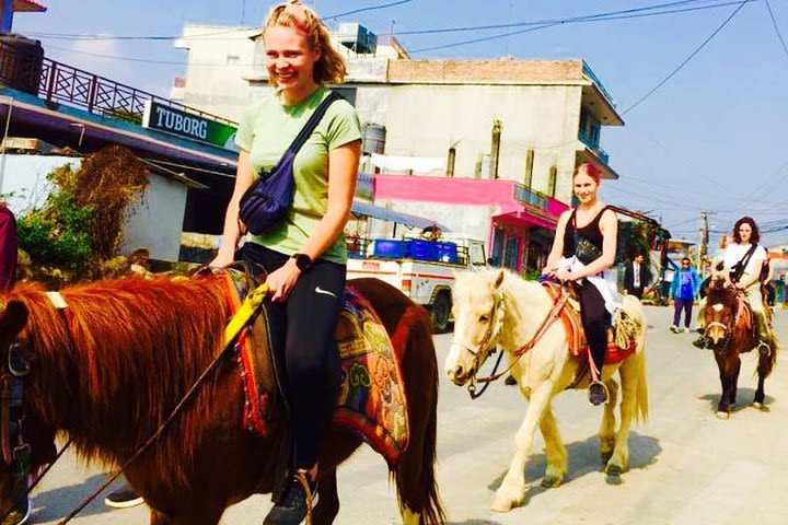 Pony Riding Tour from Pokhara Nepal image