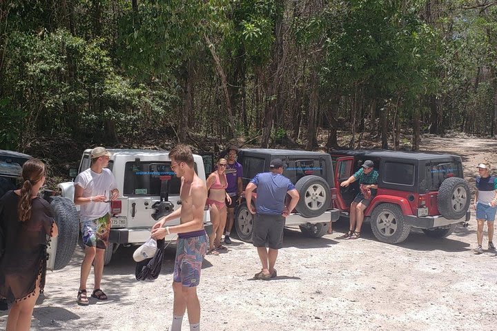 Cozumel Jeep Adventure to Jade Caverns with Lunch and Snorkel image