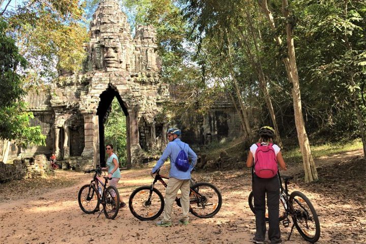 Angkor sunrise 3 main temples unique bike tour image