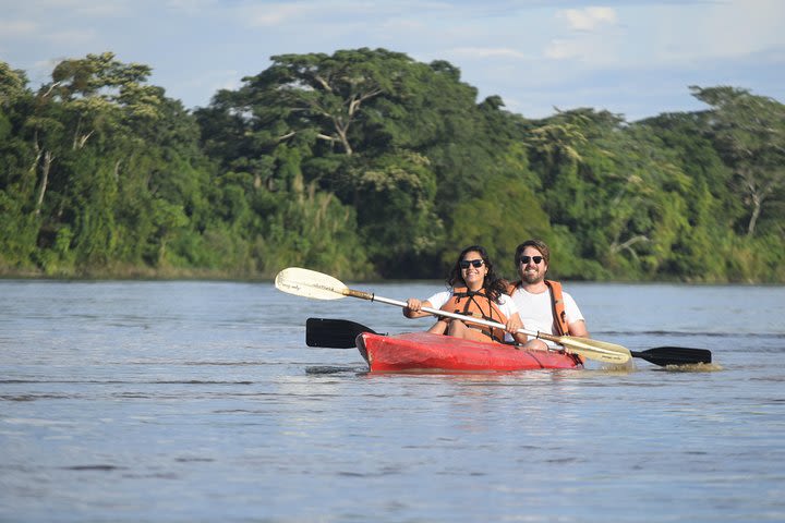 kayak at the sunset time image