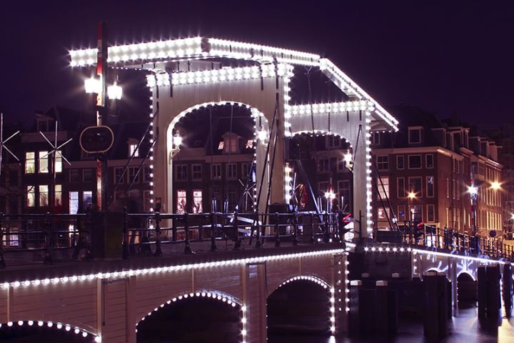 Evening canal cruise through Amsterdam image