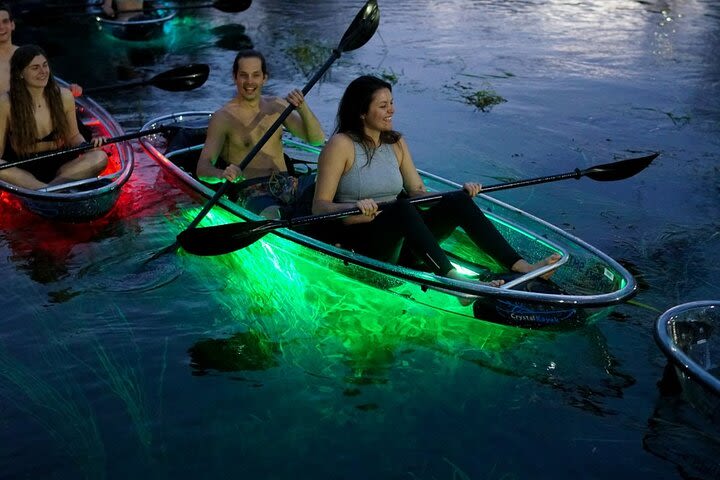 Neon Night Glow Clear Paddleboard or Clear Kayak in Paradise image